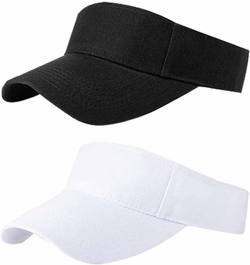 AZJ Store Sun Visor Hats for Women Men Adjustable UV Protection Outdoor Sports Golf Running Sun Caps - Image 1